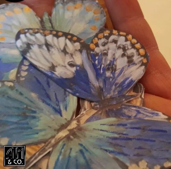 I love the shimmer and detail each individual butterfly captures.