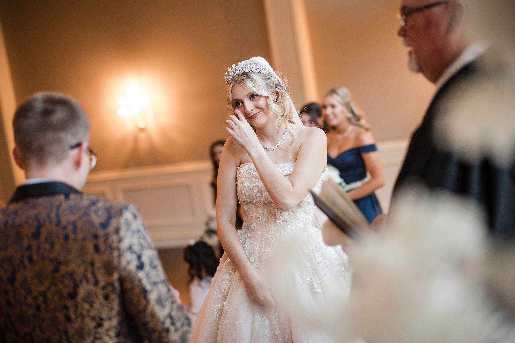 The Milestone Wedding Venue - Denton Wedding - Aubrey Wedding - Emotional Bride.jpg