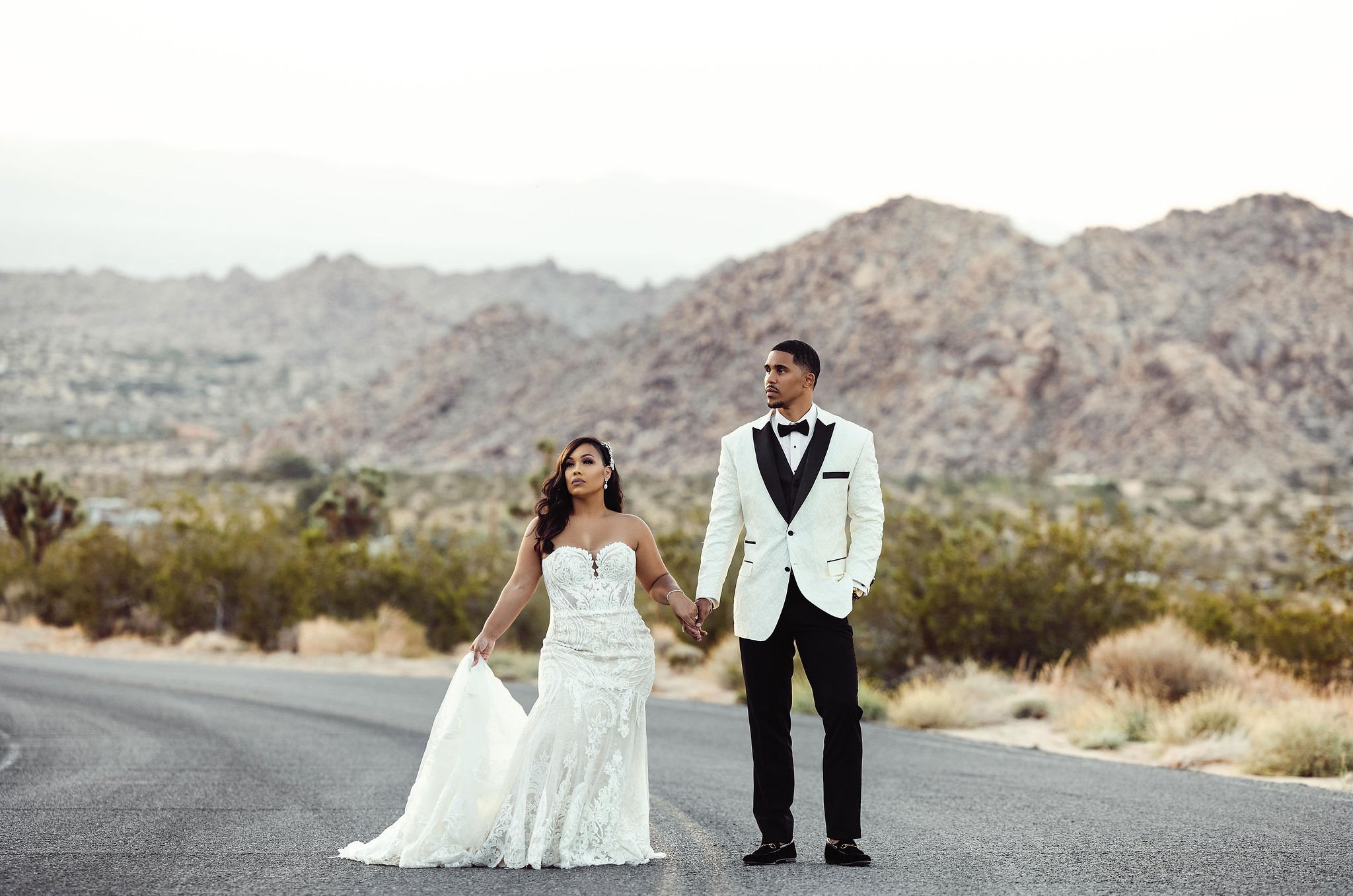 Joshua Tree - California wedding photographer - bride - groom - desert photography.jpg