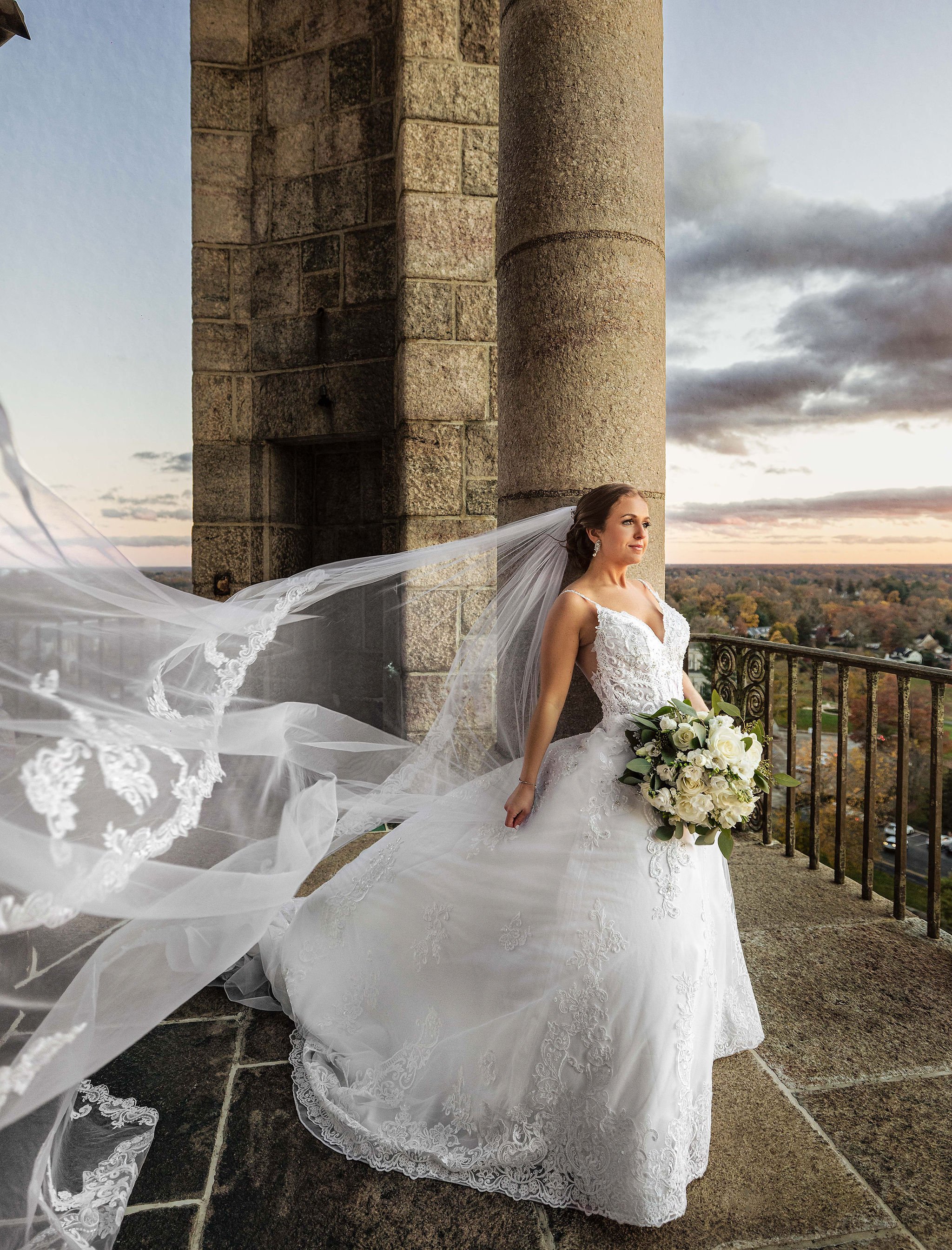 New Jersey Wedding Photographer - bride in castle.jpg