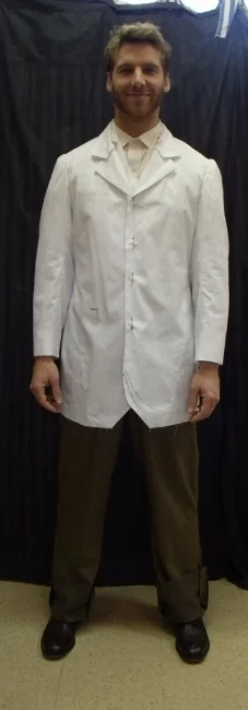  Mock-up of jacket and vest with the trousers in the fashion fabric. 
