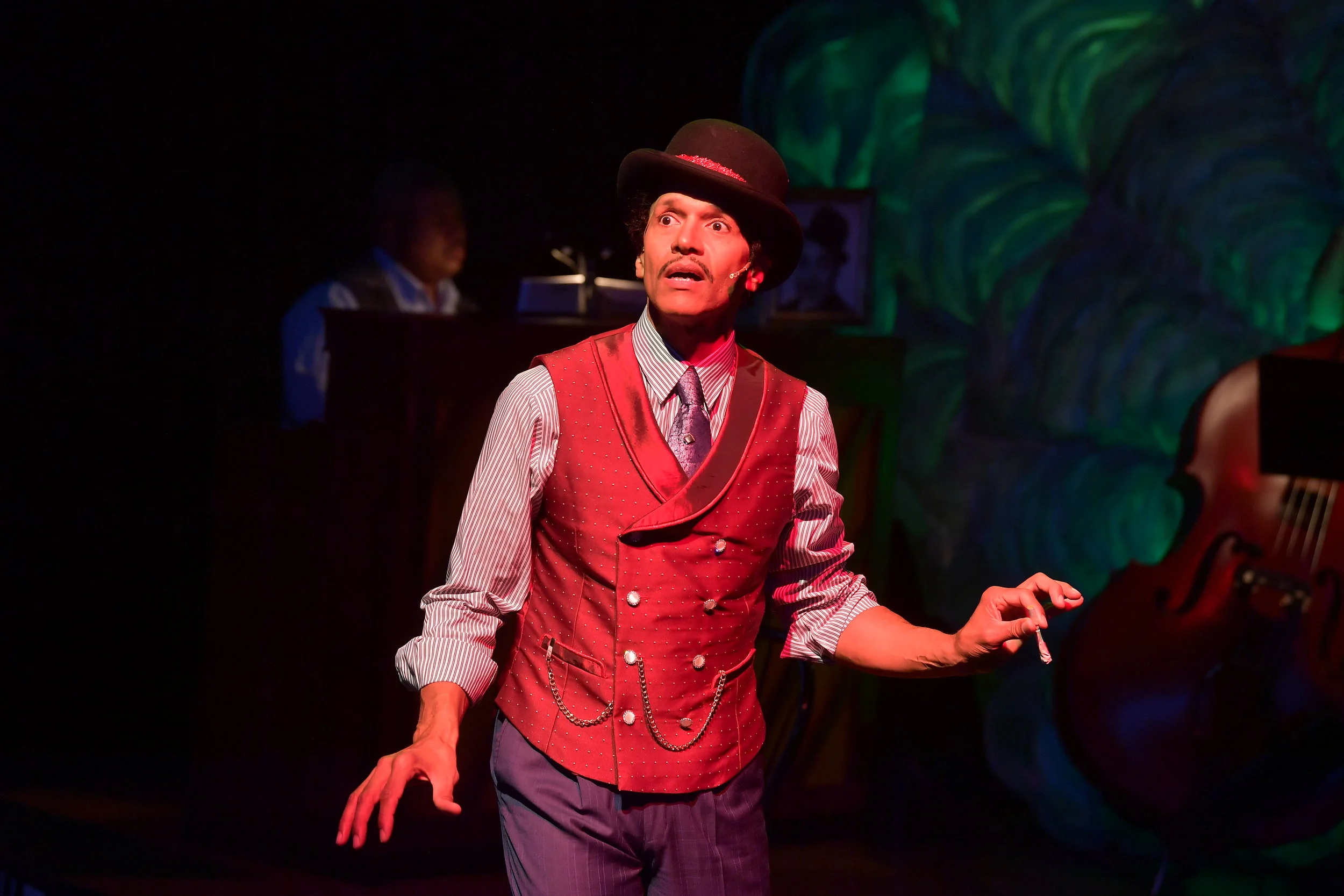  "Jim" in  Ain't Misbehavin'. &nbsp;I patterned and tailored the vest for the character's look in the second act. Photograph by Porthouse Theatre. 