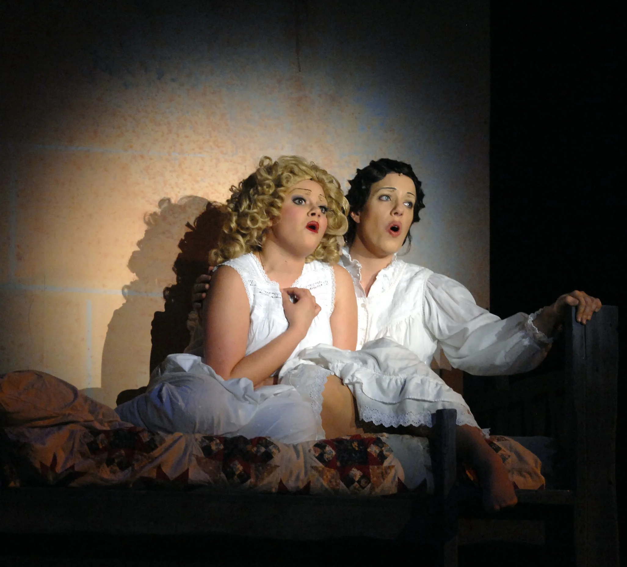  Set in the 1930s,  Wonderful Town  tells the story of two sisters from Ohio who move to Greenwich Village to seek success in New York City. For this production, I sought to emphasis the almost cartoonish depicting of the characters in the Village. T