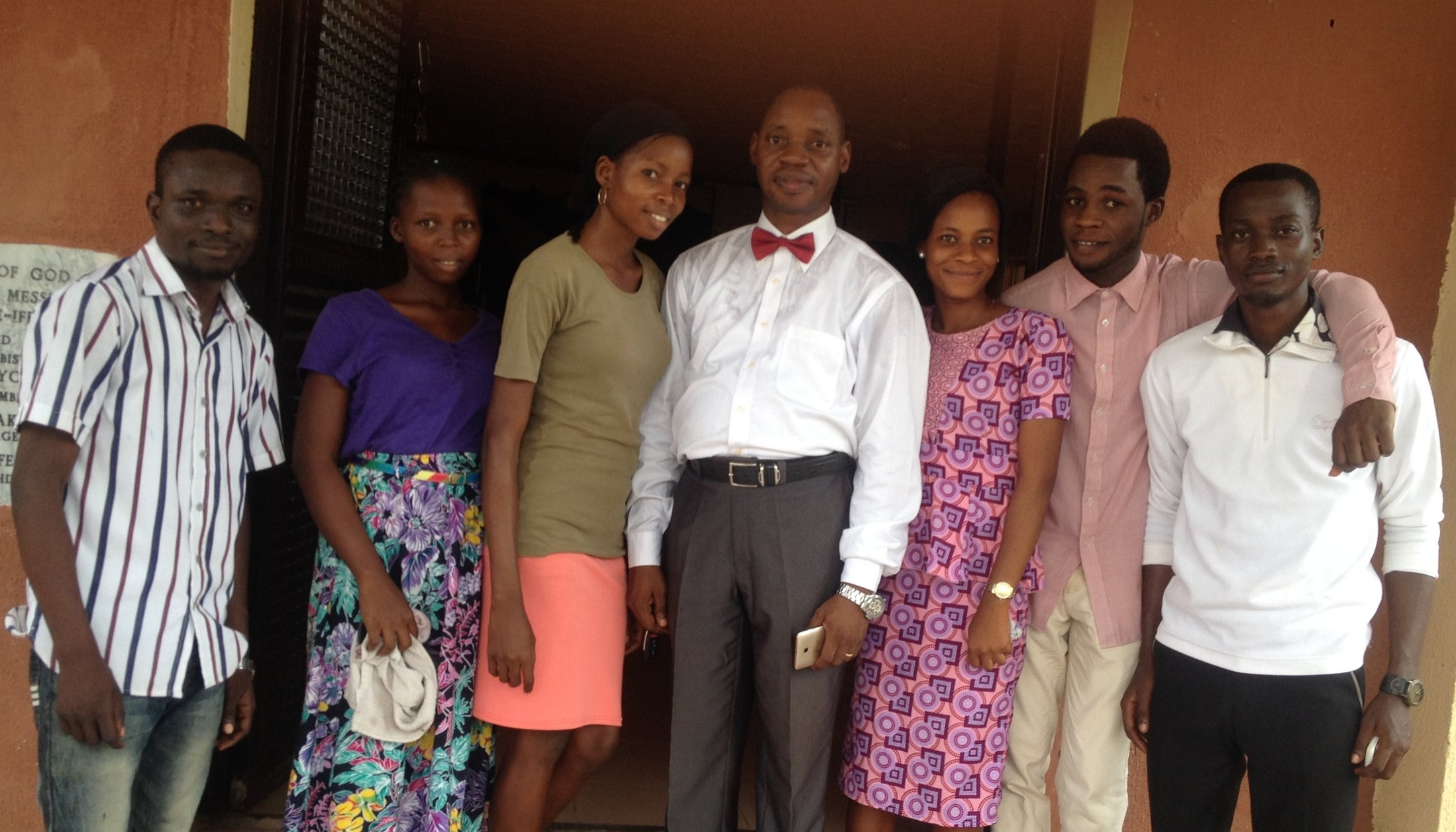 Rev Dr. Ogunlusi with some of his Alpha team