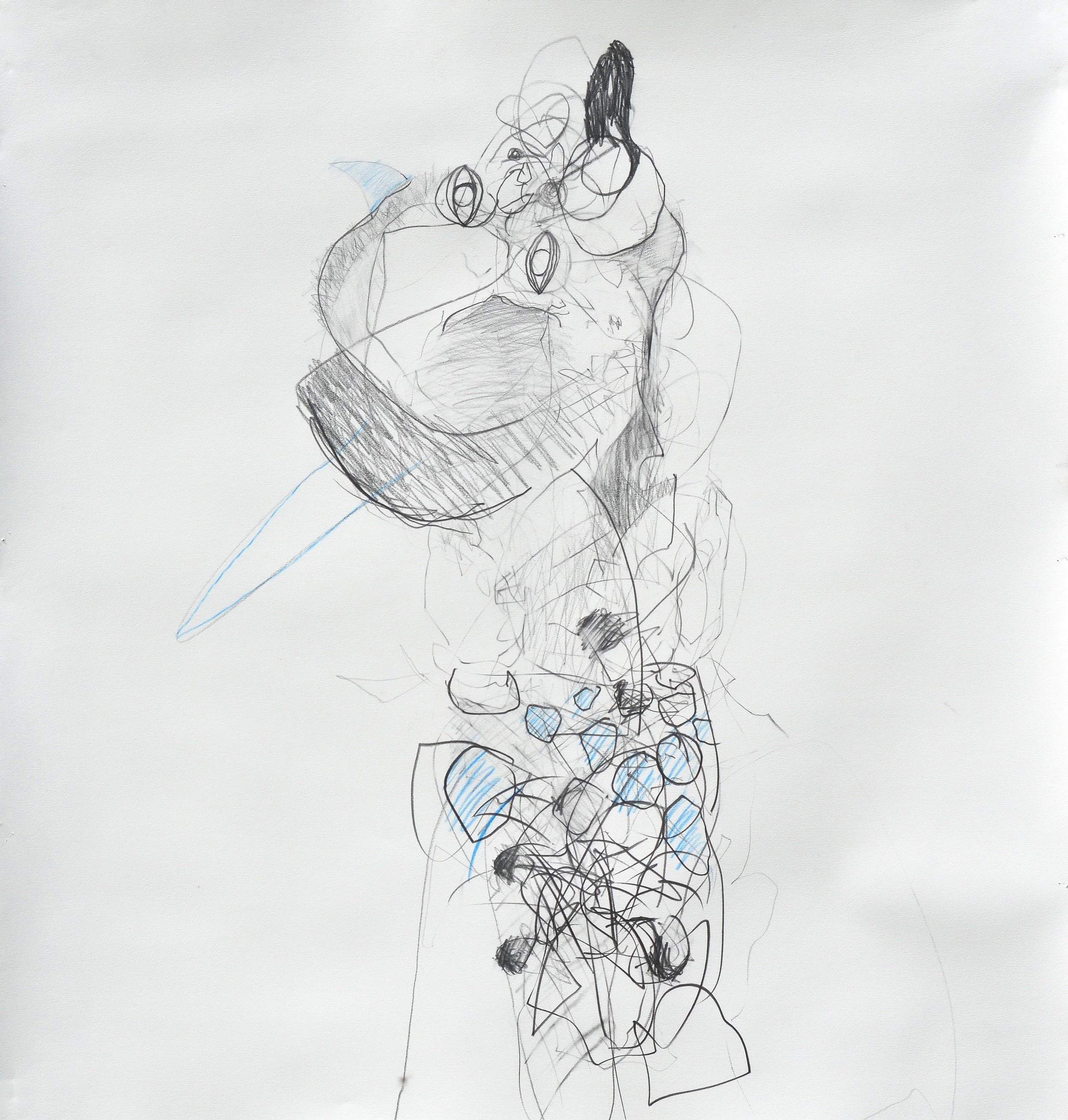 Untitled #26 2016 44"x47" Graphite, Colored Pencil, Archival Paper