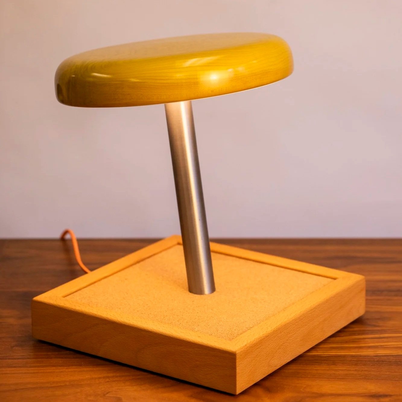 Gloss Yellow Thumbtack Lamp