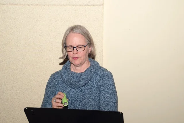 Bev Cooper, Dramaturge, reading..jpg