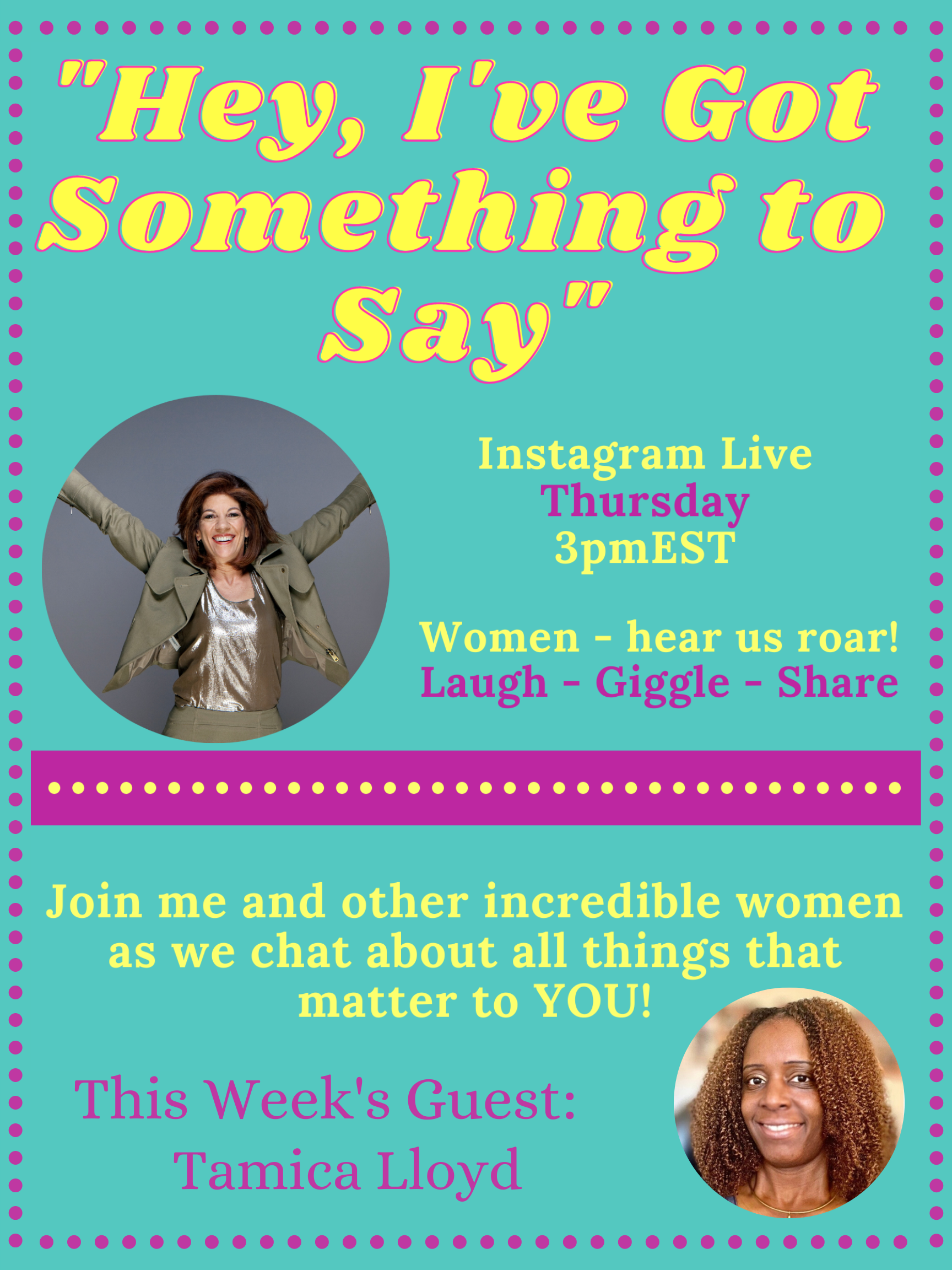 "Hey, I've Got Something to Say" 3.10.22