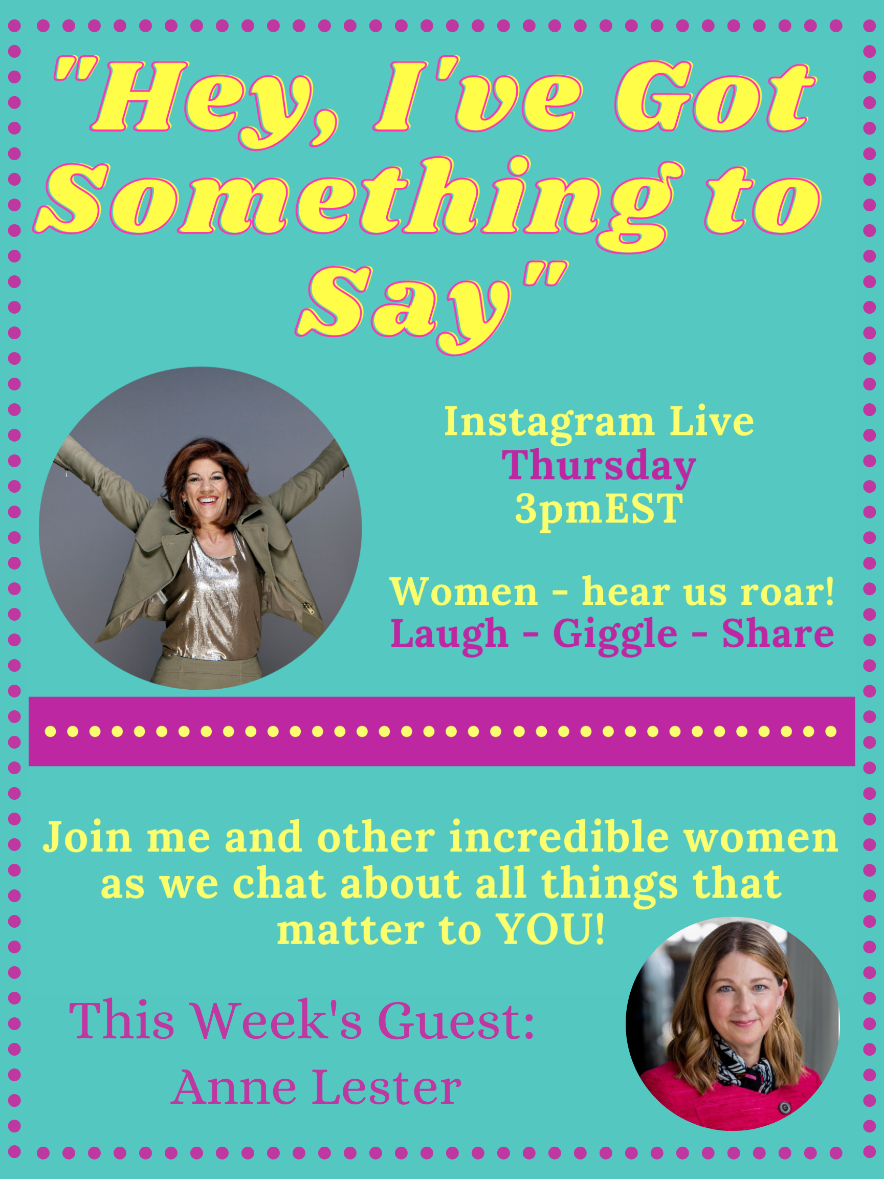 "Hey, I've Got Something to Say" 3.24.22