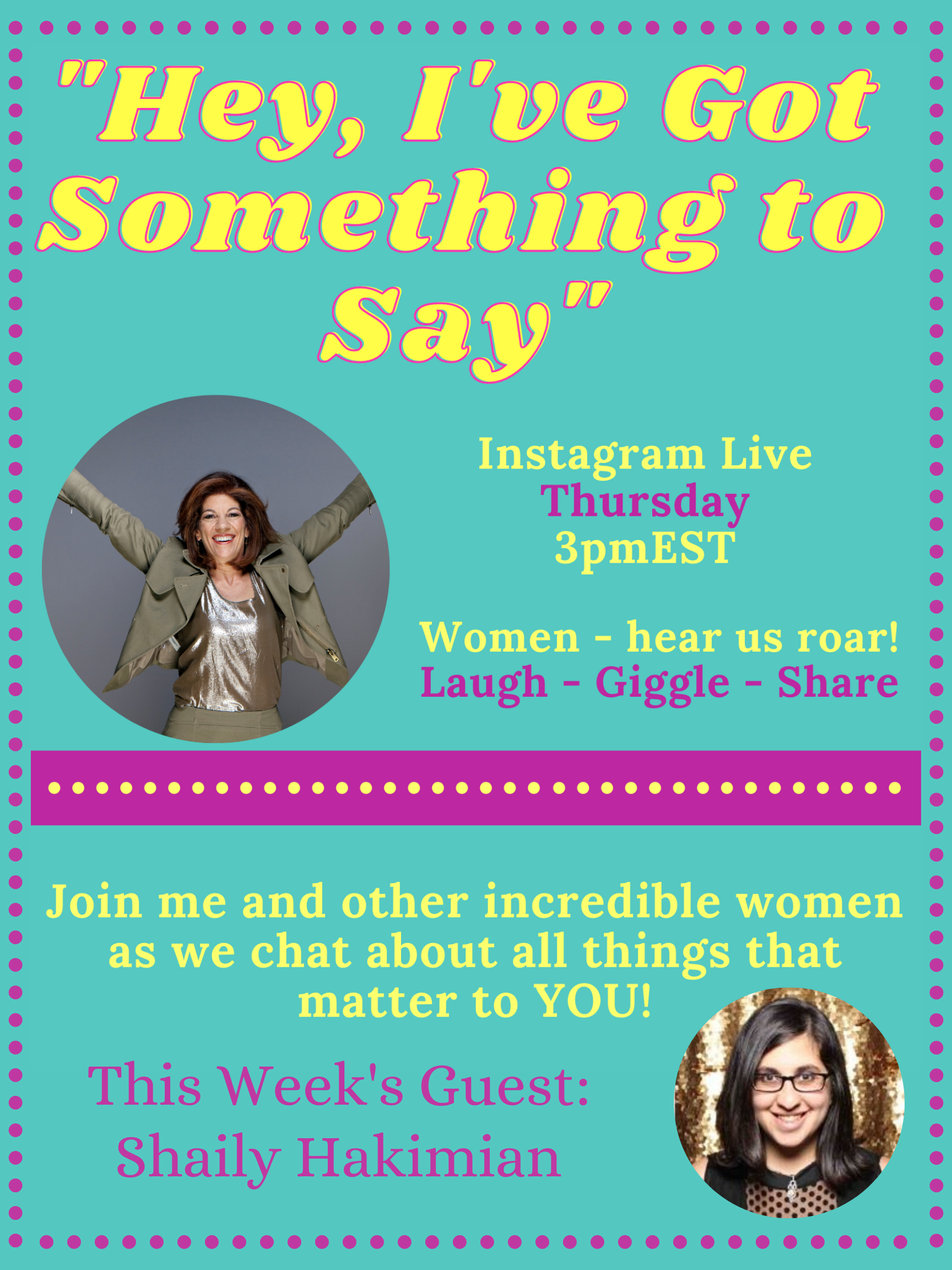 "Hey, I've Got Something to Say" 6.2.22