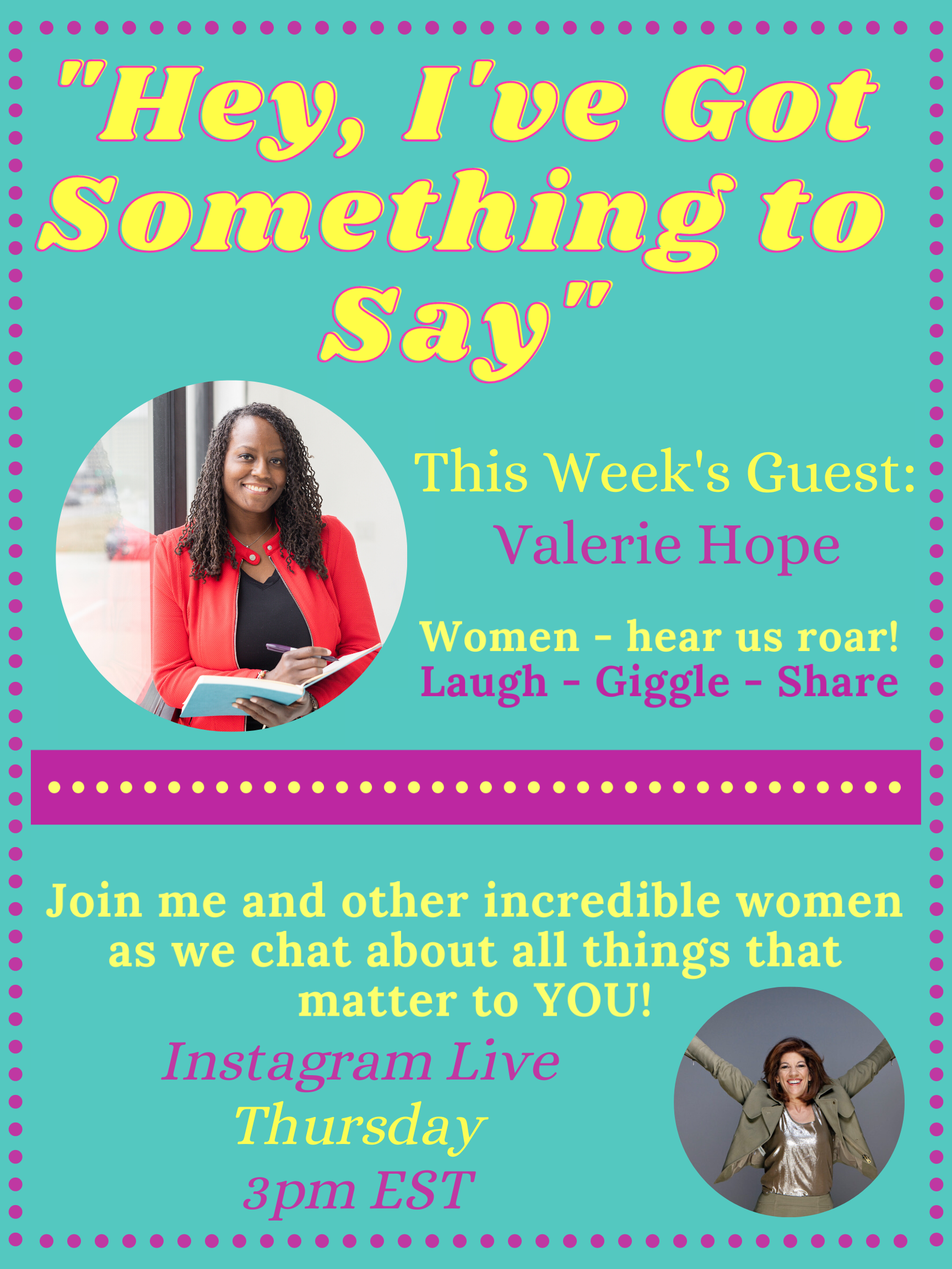 "Hey, I've Got Something to Say" 12.01.22