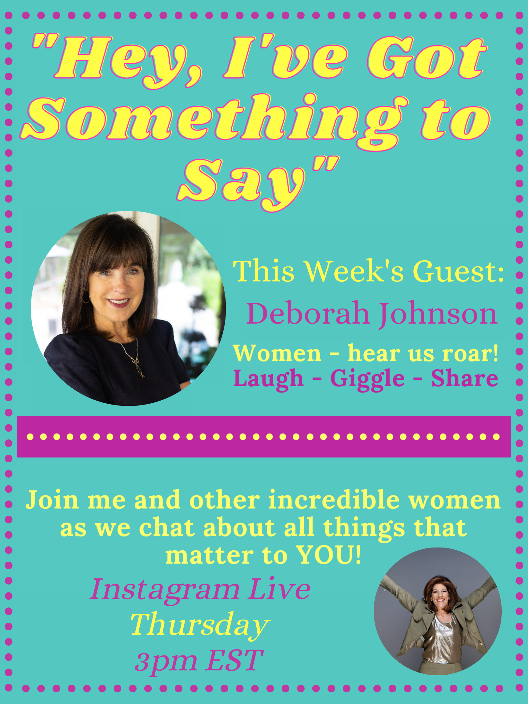 "Hey, I've Got Something to Say" 10/12/23