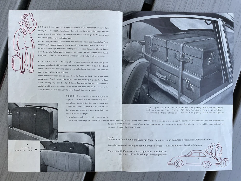 Porsche 356 and 911 Madler Luggage — Hageman Motorcars