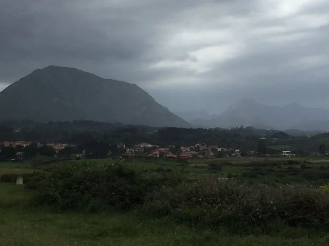 Sun trying to shine through