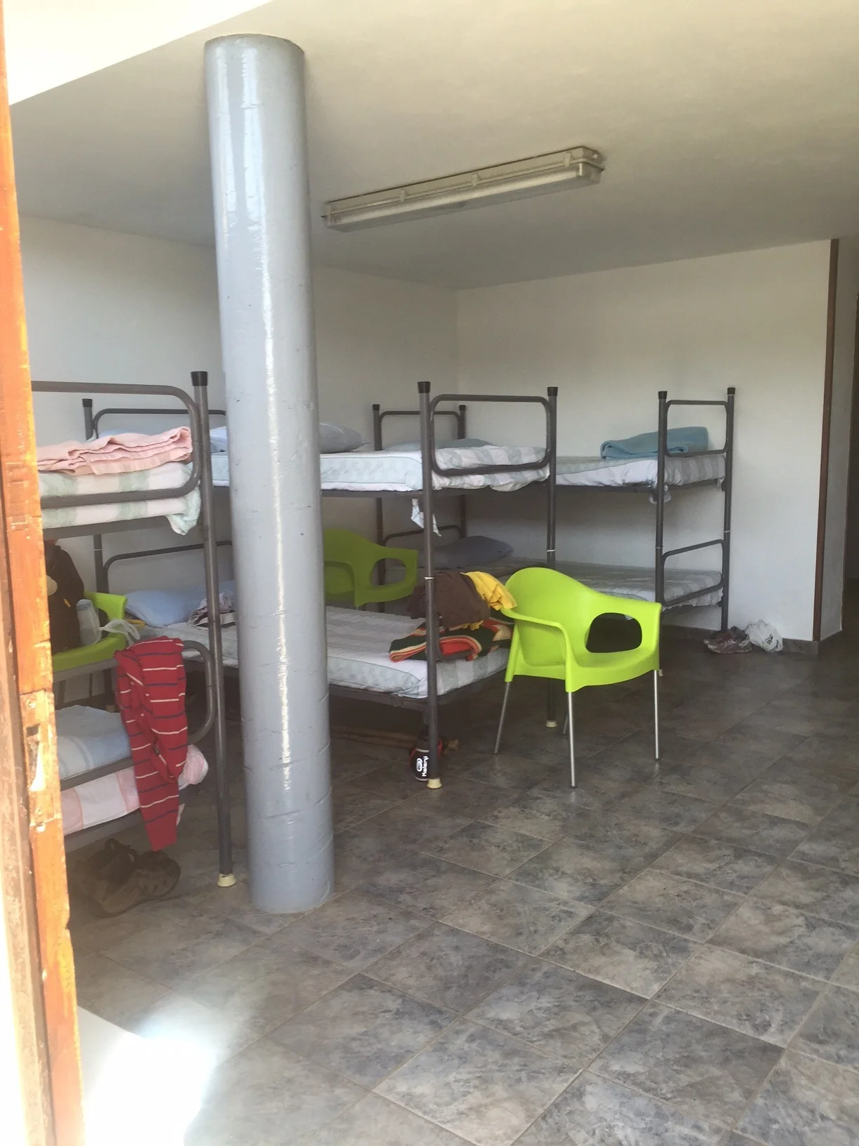 Typical albergue for pilgrims. I'll be staying in a few this week