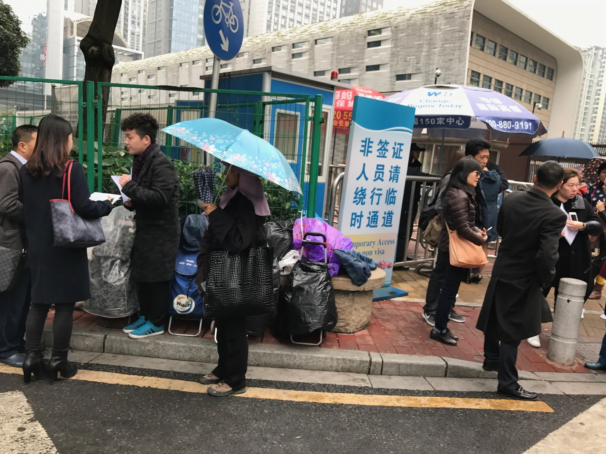 American consulate at 8am