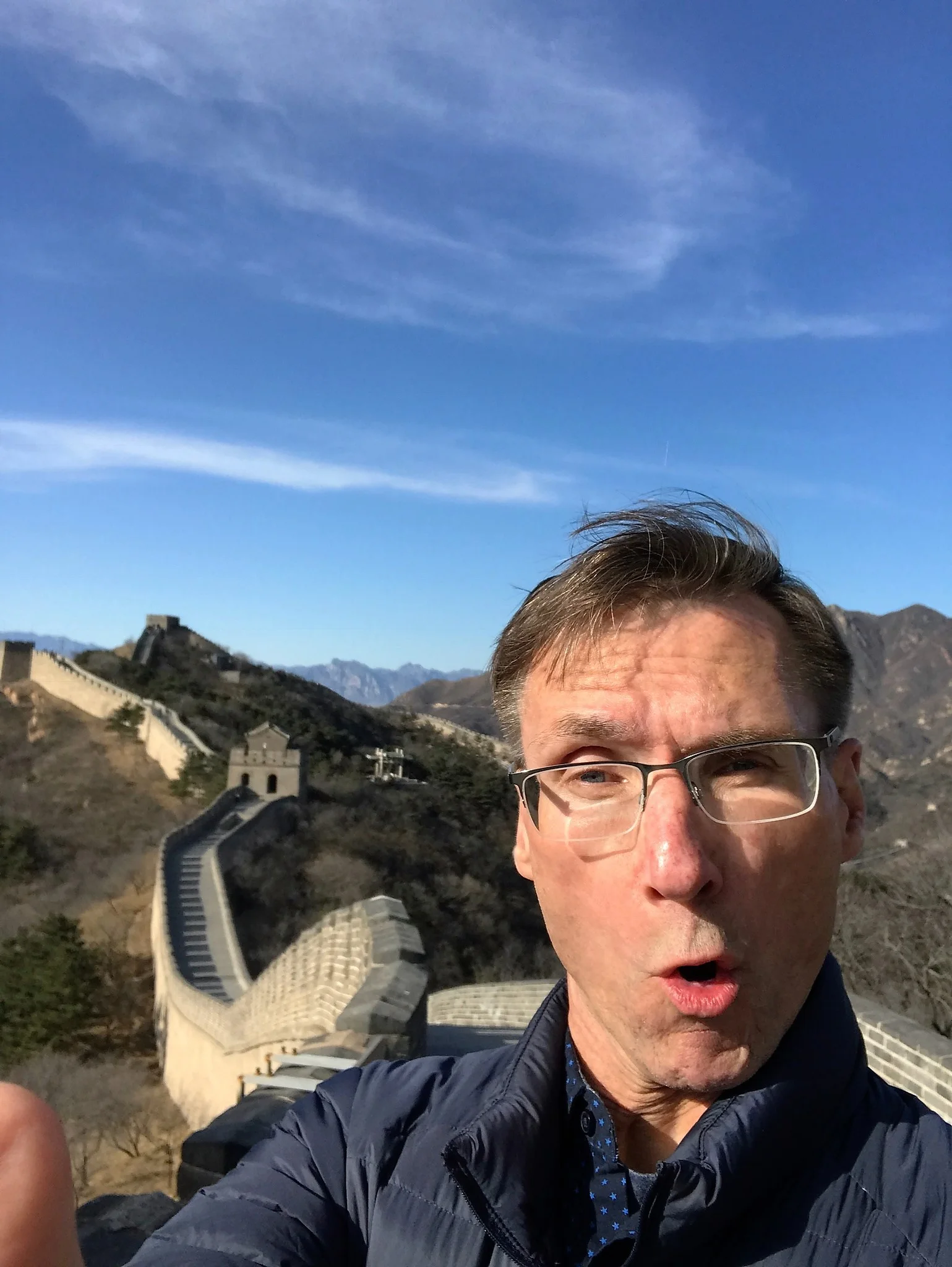 The only selfie I will attempt on this trip. Because it's....iconic.