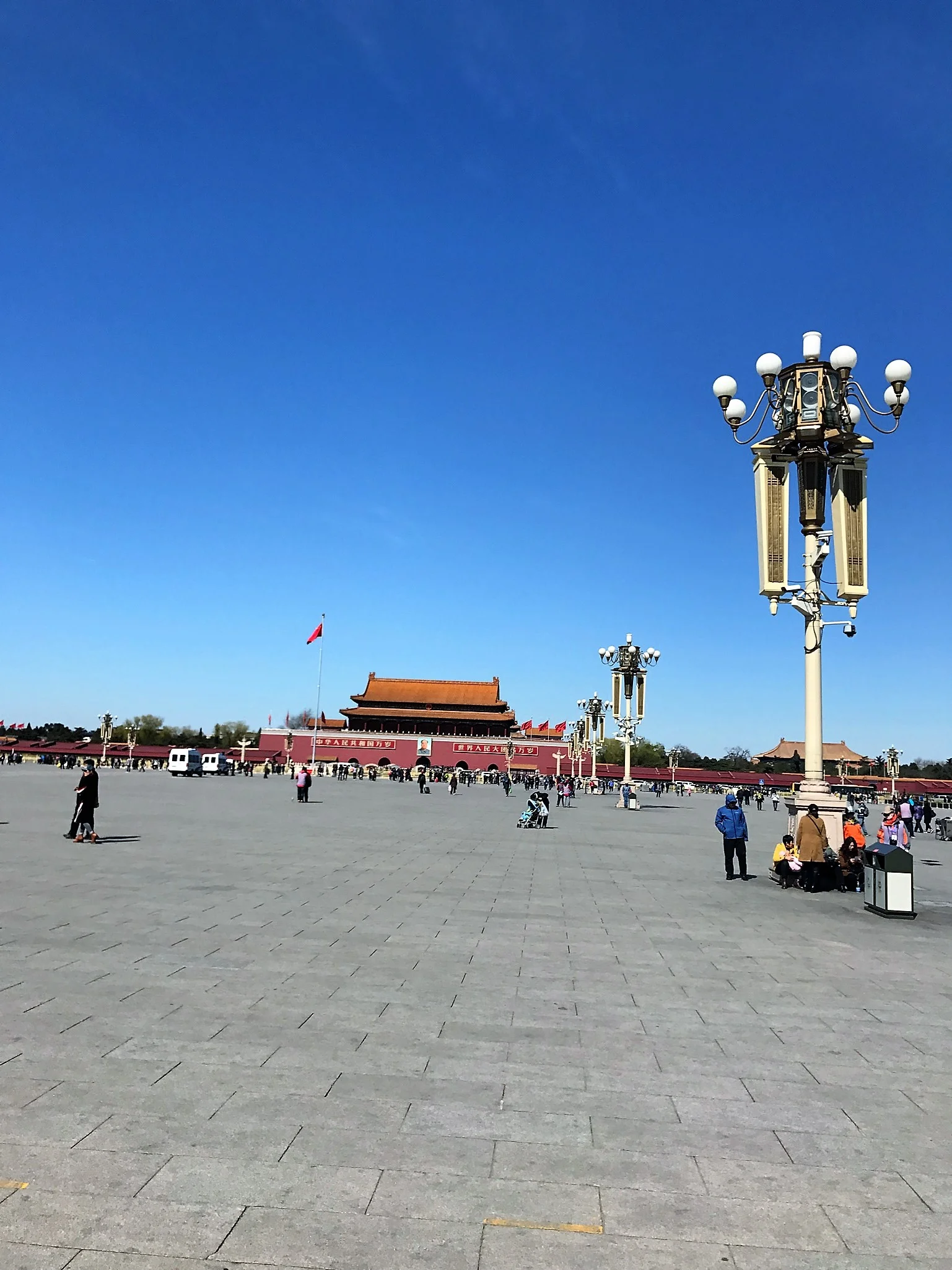 Tianamen Square from the Mausoleum. The world's largest plaza.