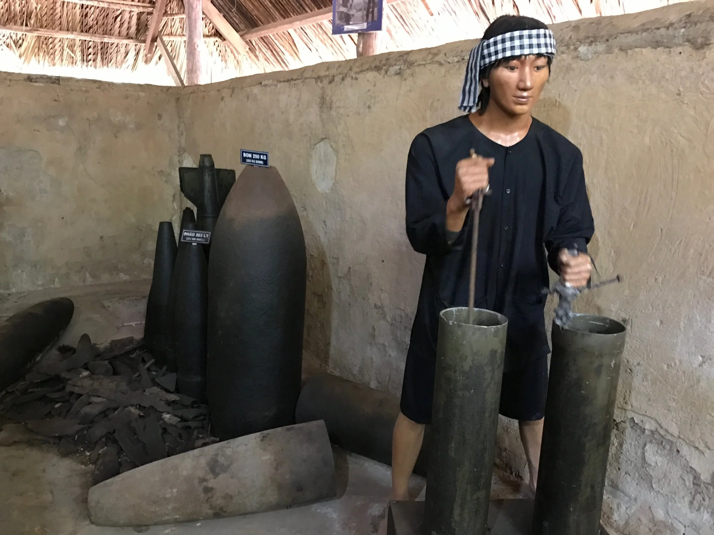Recreation of underground weapons factory