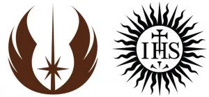  Jedi symbol. Jesuit symbol.