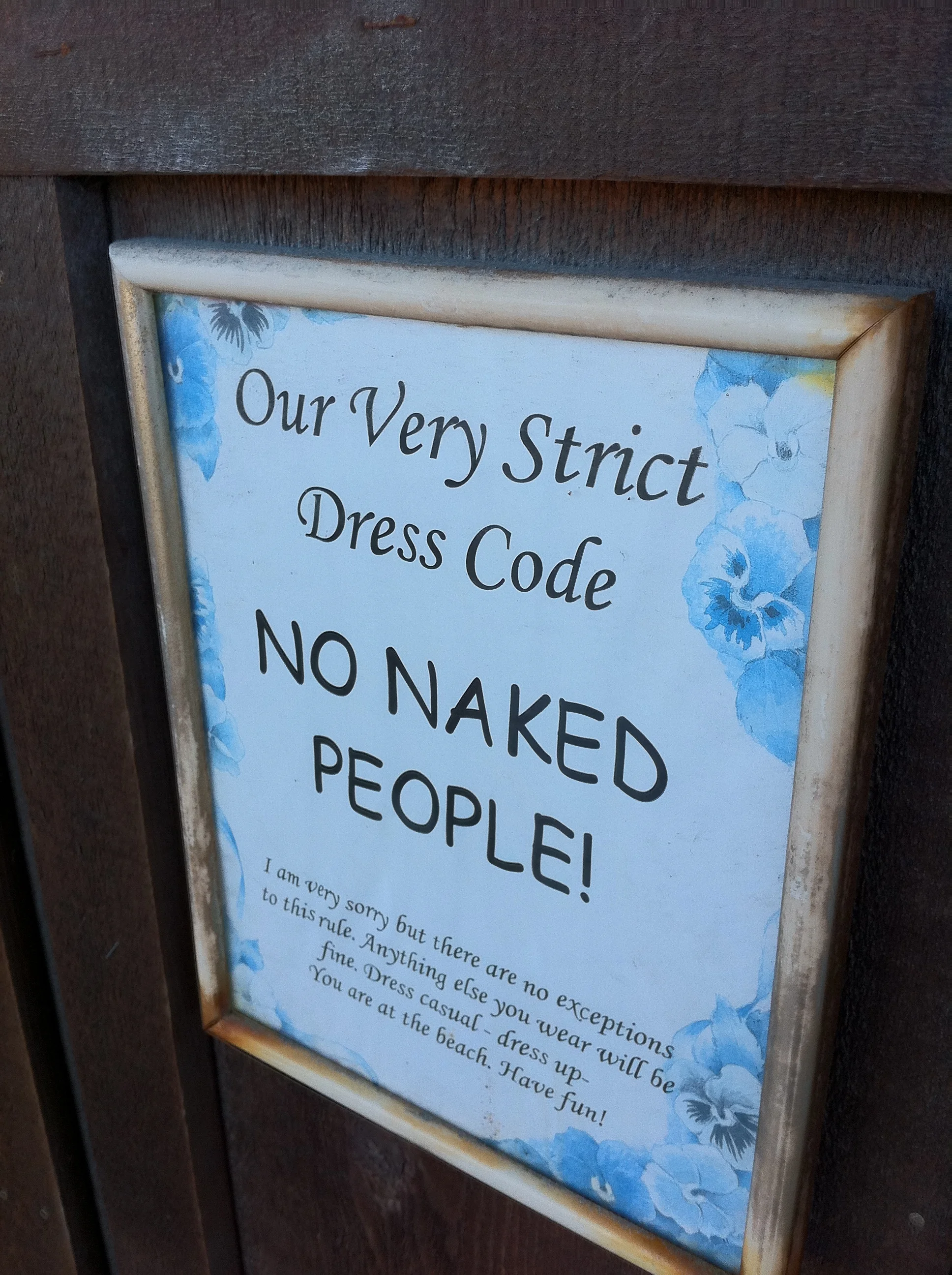 Restaurant Window. Oregon Coast.