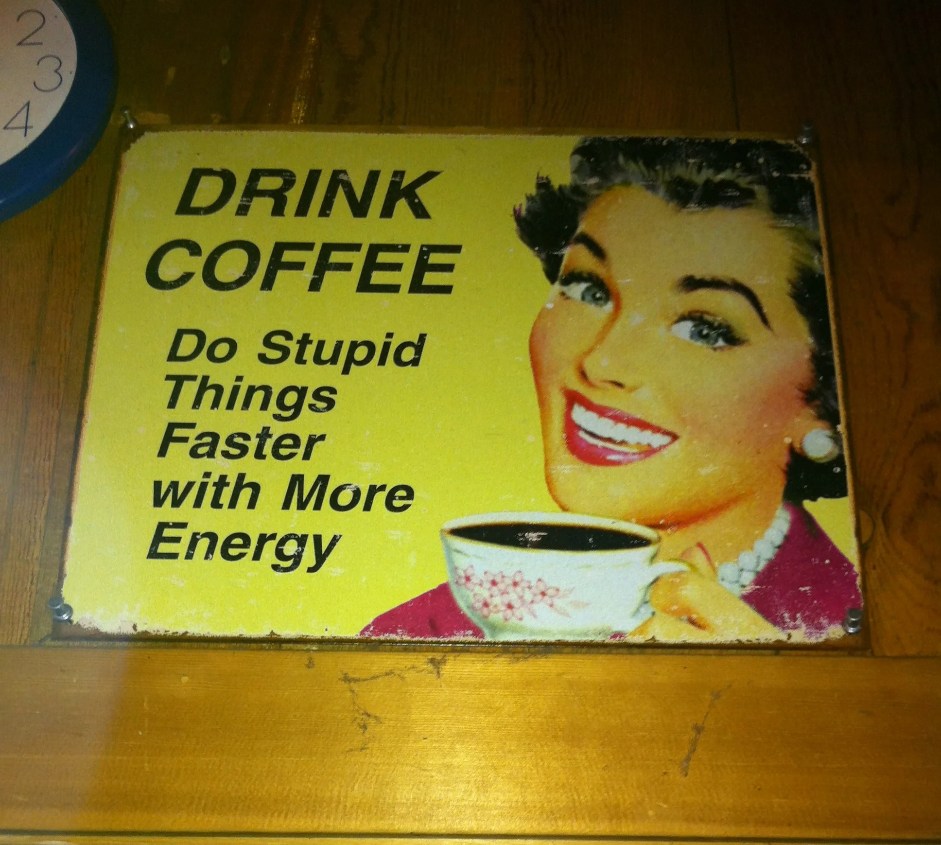 On the Wall. Diner in Central Oregon.