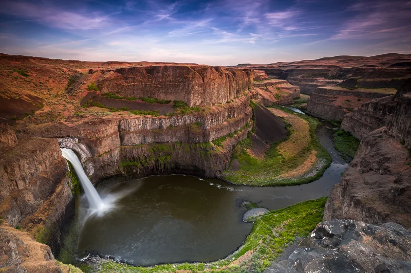 Palouse Falls at sunset