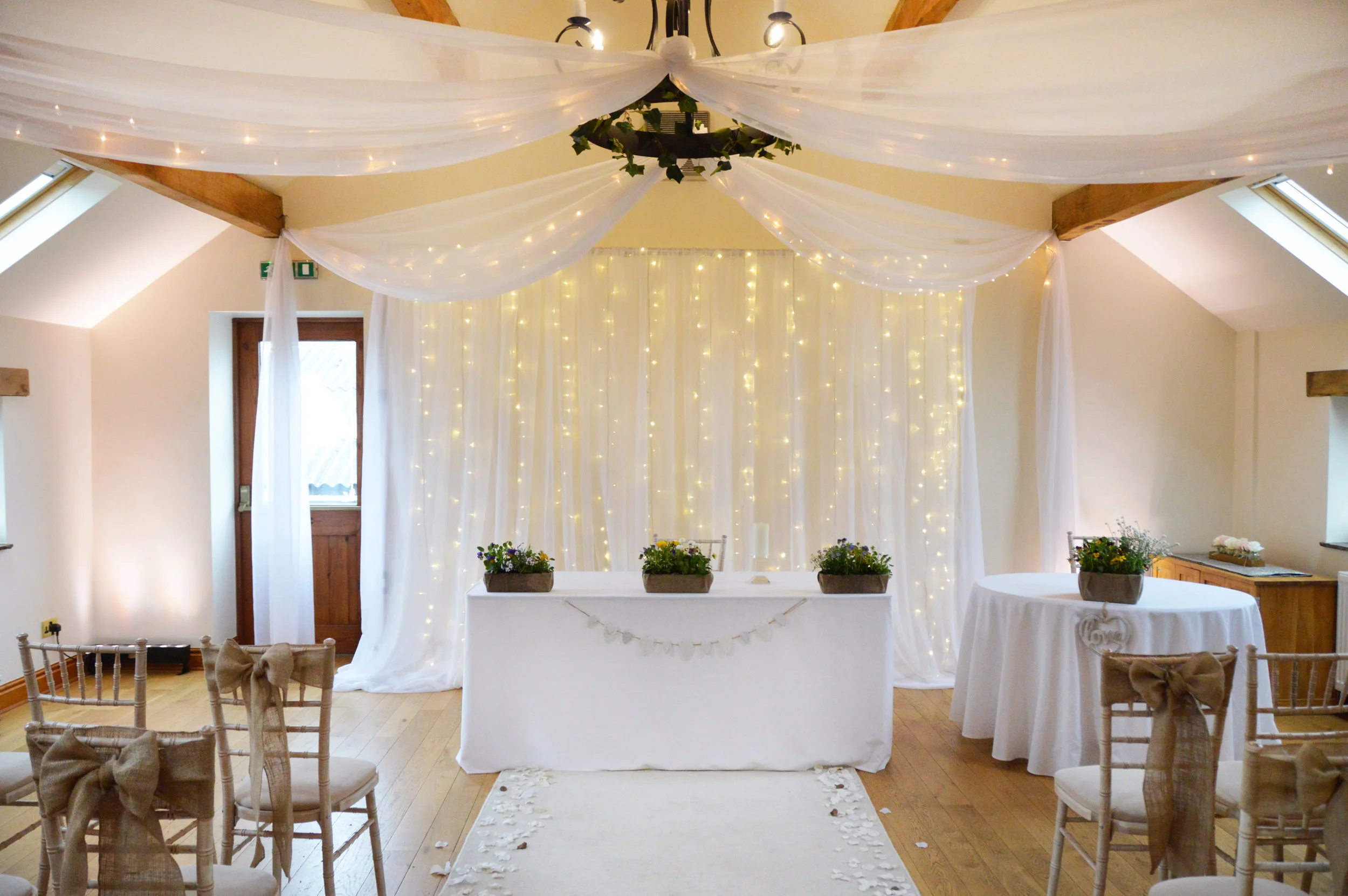 Fairy light backdrop
