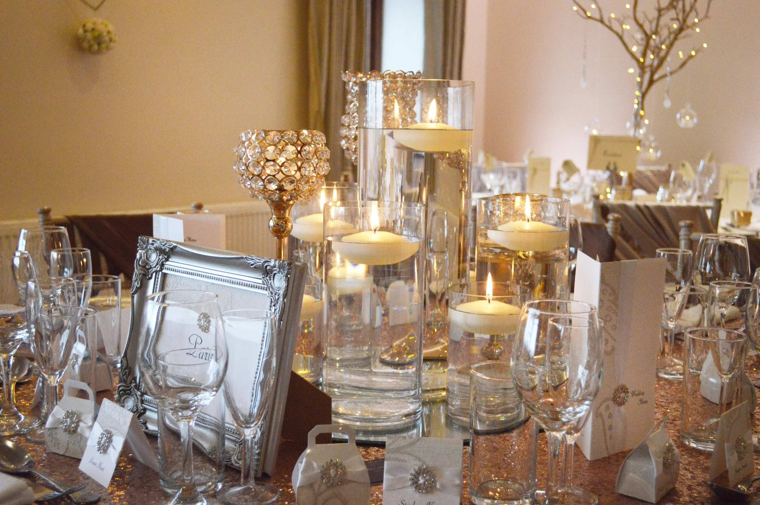 Floating candle centrepiece