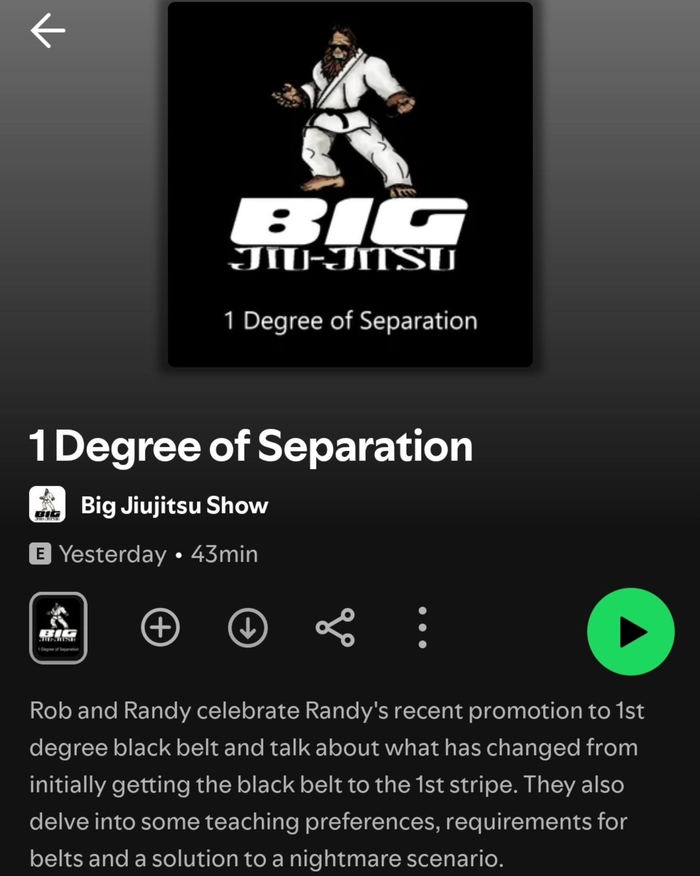 That's right, another episode is out today! We talk about Randy getting promoted! Check it out on your favorite podcast app.

#bjj #grappling #podcast #mma #jiujitsu