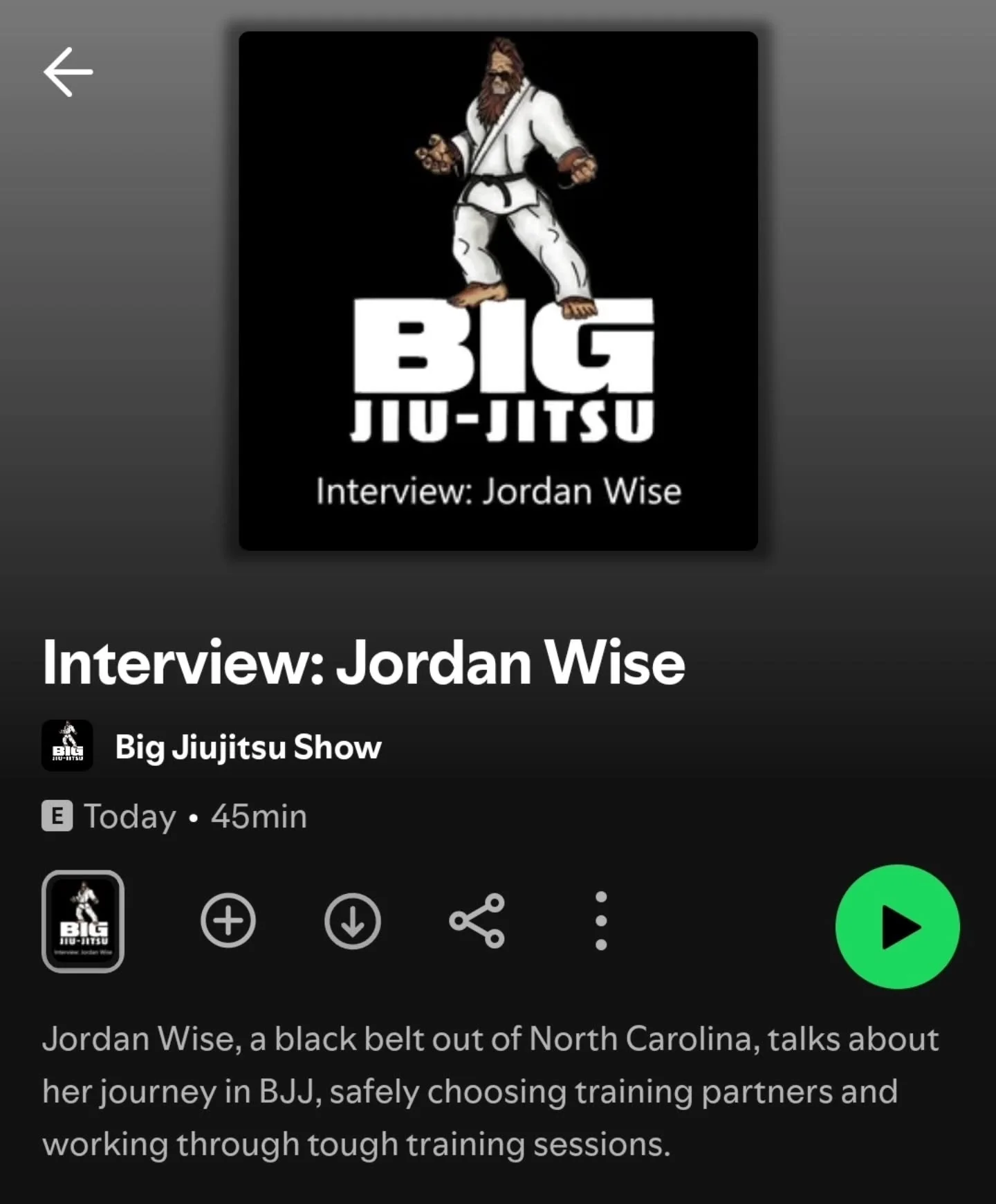 After some technical difficulties a new episode is out. We had a great time chatting with Jordan about her journey in BJJ and her views on the art! 

#bjj #mma #podcast #listentothis