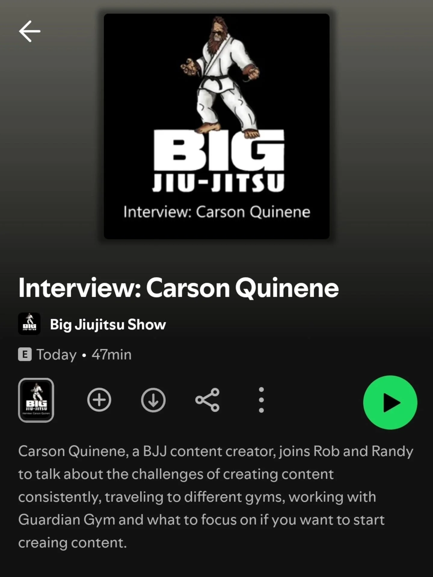 We had a great time talking to Carson about creating BJJ content. Please check out our latest episode on your favorite podcast app!

#bjj #podcast #mma #grappling #judo #podcast