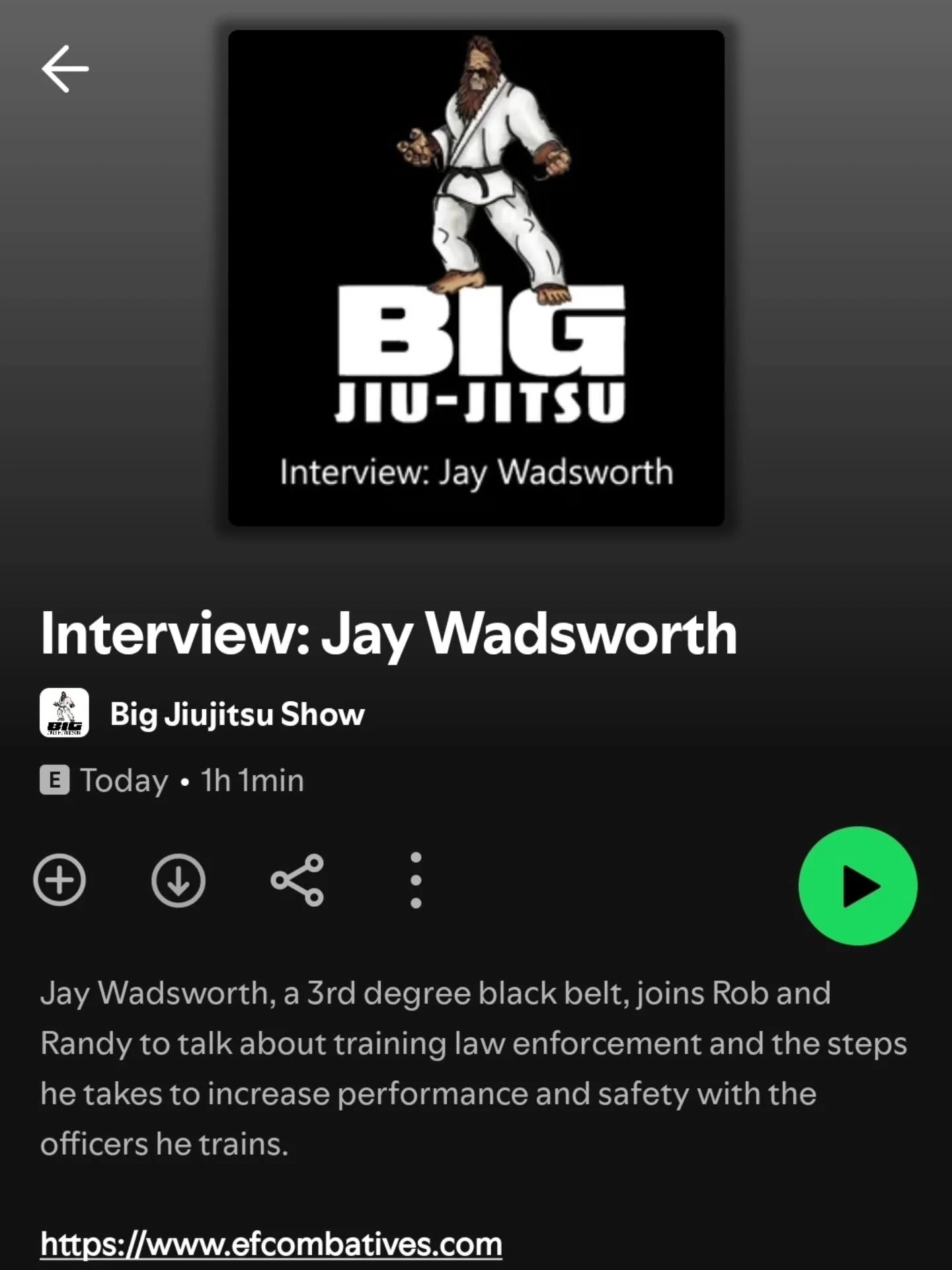 New episode is out! We interviewed @wadsbjj with @efcombatives and had a great time!

#podcast #bjj #mma #leo #veteran