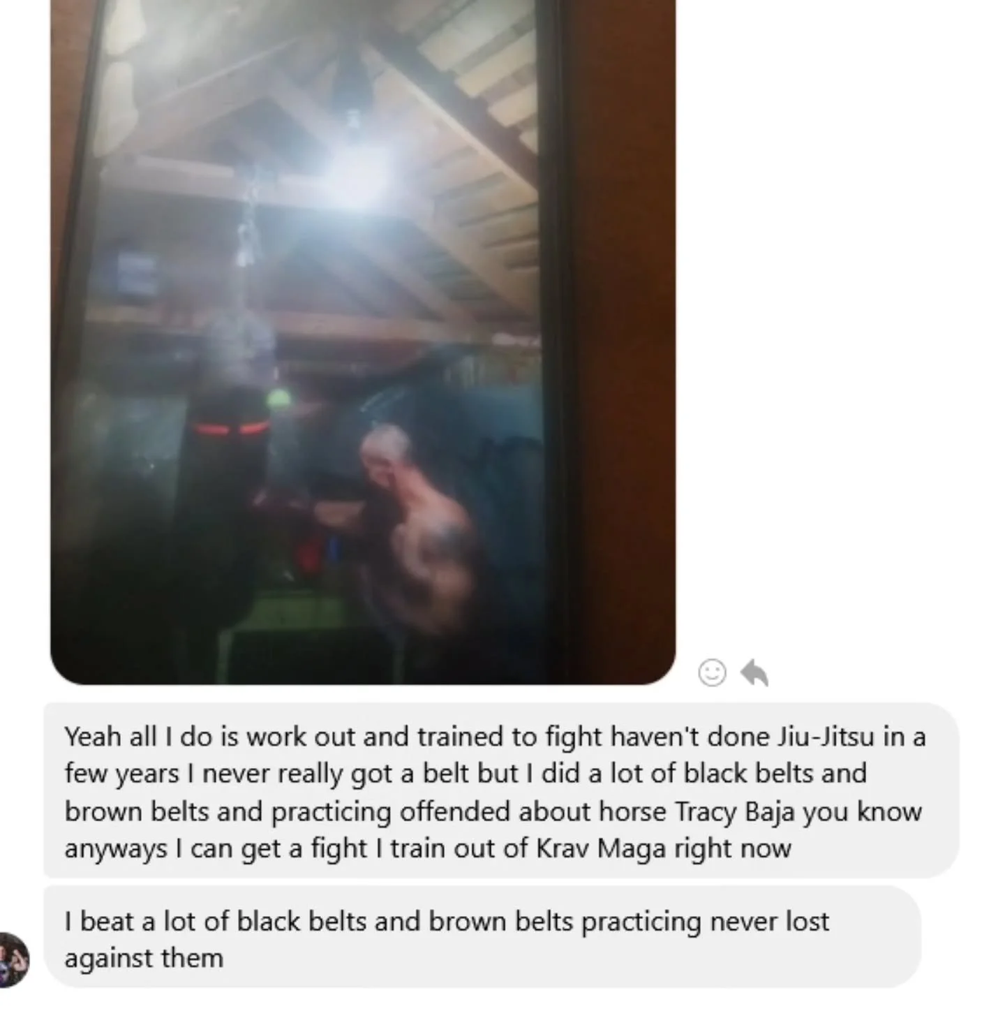 One of the cool things about running a BJJ podcast is the unhinged messages you get.

#bjj #ijustseered #traneufc #mma