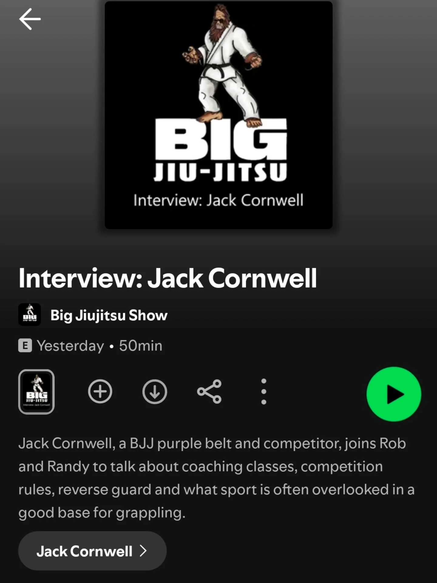 A new episode is out and this week we have @jackisgumby joining us! Give it a listen!

#bjj #mma #grappling