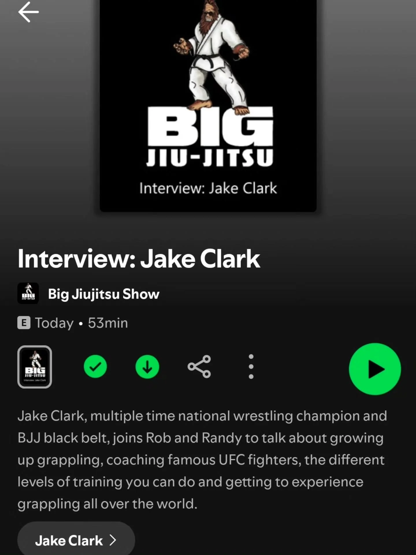 We had a blast with Jake Clark in our latest episode! Check it out on all of your podcast apps!

#bjj #mma #grappling #podcast