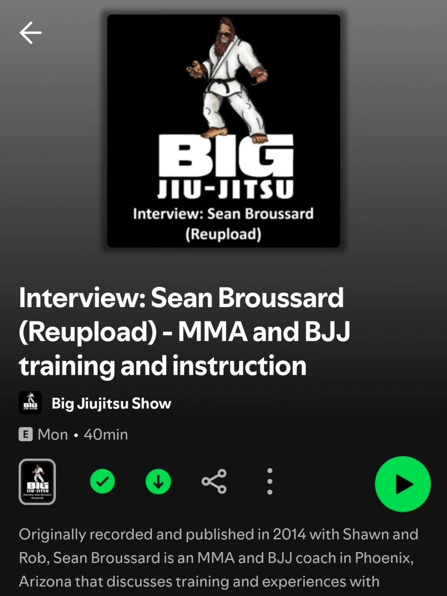 New episode is out, a re-uploaded "lost" episode which was our sixth ever. Hopefully things have improved since then!

#bjj #mma #podcast