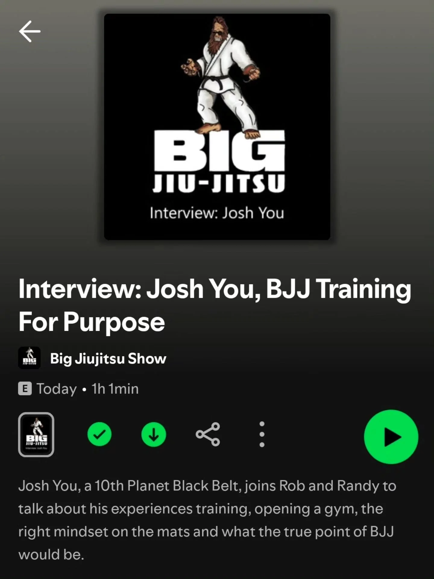 A new episode is out. We had Josh You on the show to talk about his journey and how his BJJ evolved. Check out the episode on your favorite podcast platform!

#bjj #mma #grappling #podcast