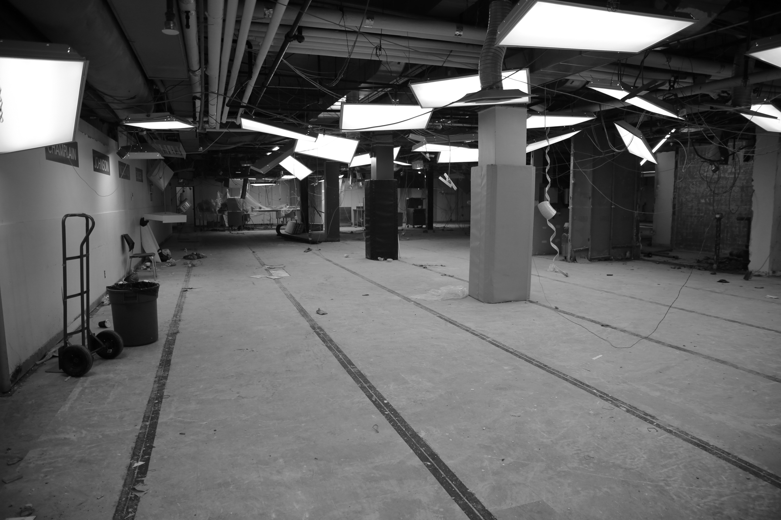 Looking towards the Cafeteria/MPR Space and Kitchen