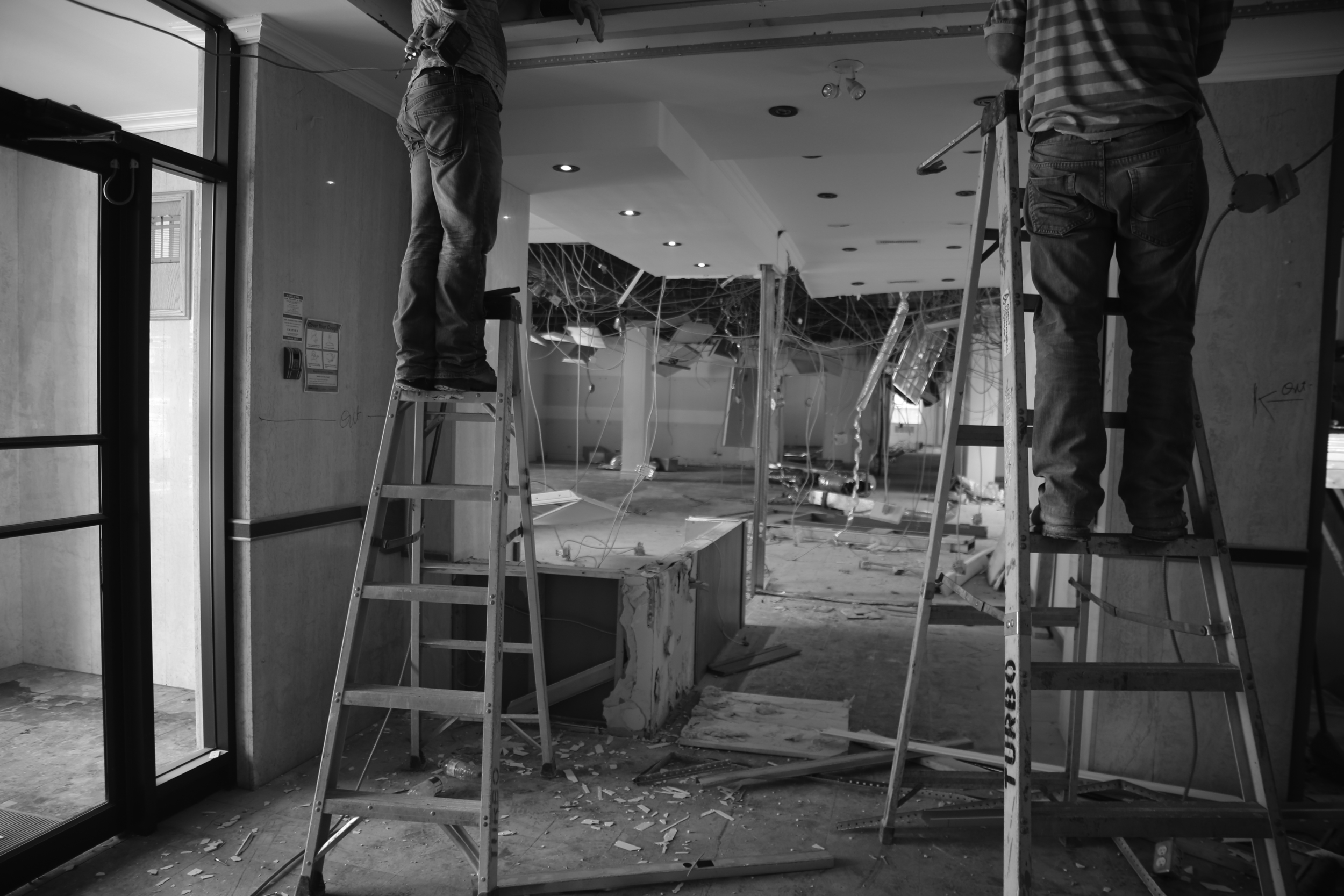 Reception? Gone. Science lab? Gone.