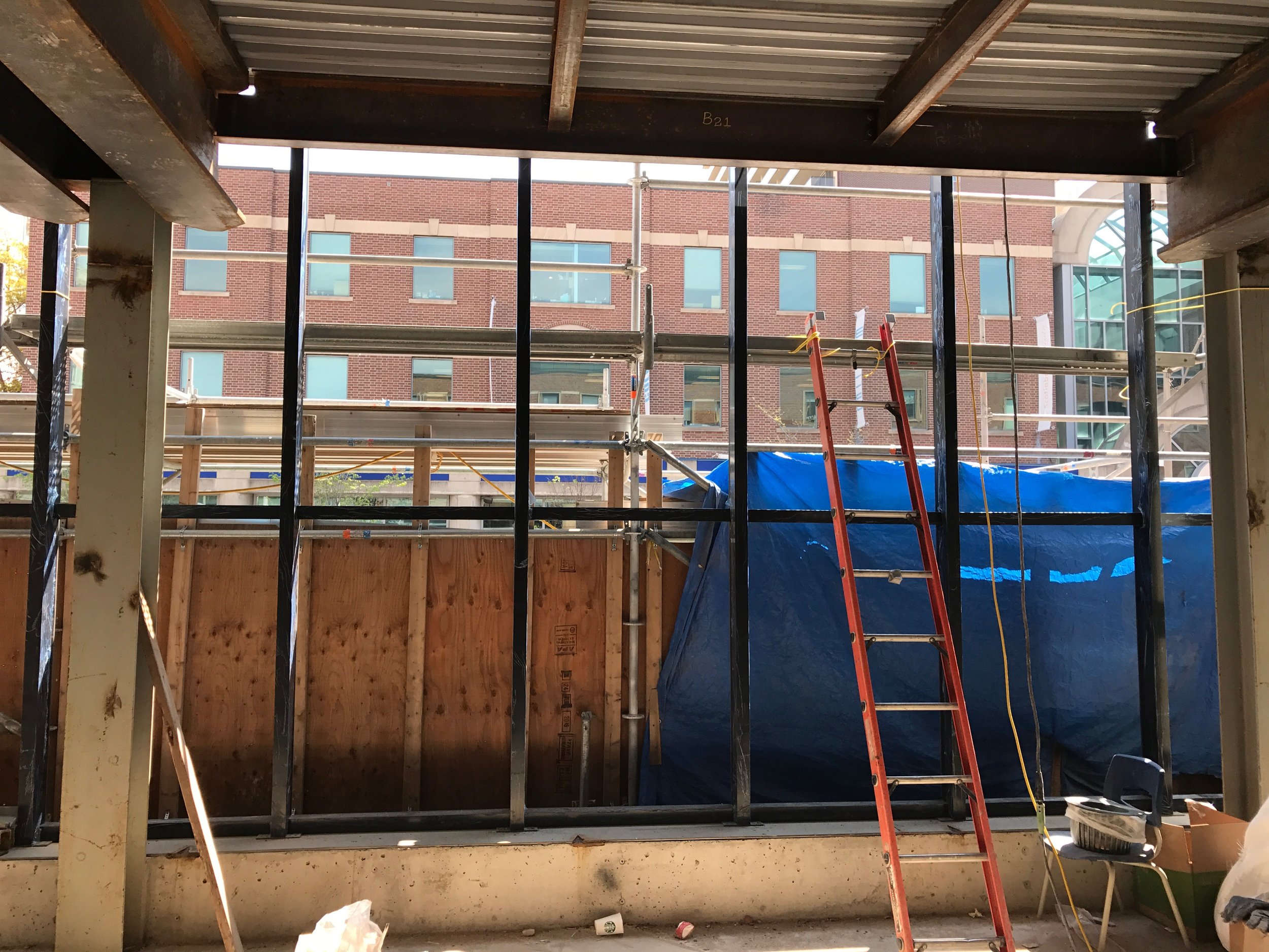 The York Cafe & Lounge will overlook Yonge Street, filling the space with a glimpse of Toronto's urban landscape.