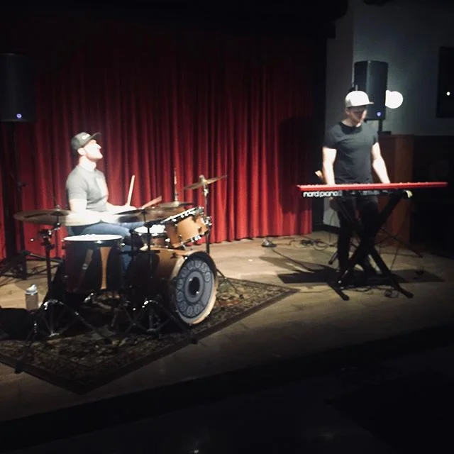 A couple of best buds making music. Thanks to everyone who came out for #darkweek tonight, and to @ryanmihmthebrewer + @finnegansbeer for letting us do what we love.