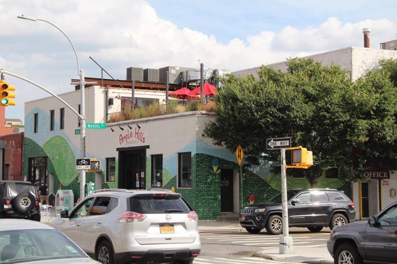 The flagship location has a party room and a rooftop deck.