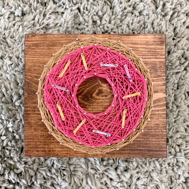 8x8 DIY Donut String Art — The Knotty Nail