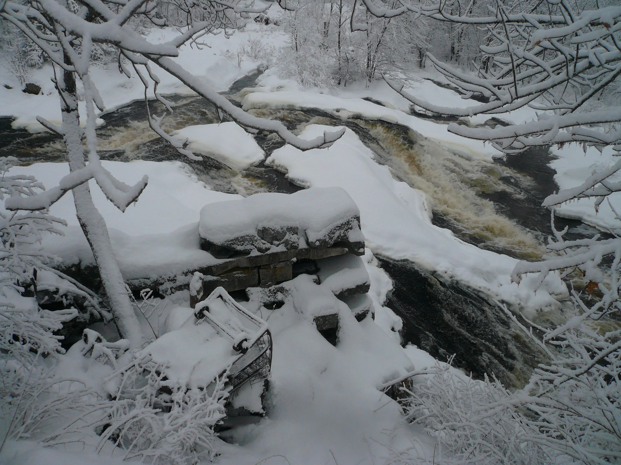 December Snow, Medomak River, Waldoboro, ME, 2013