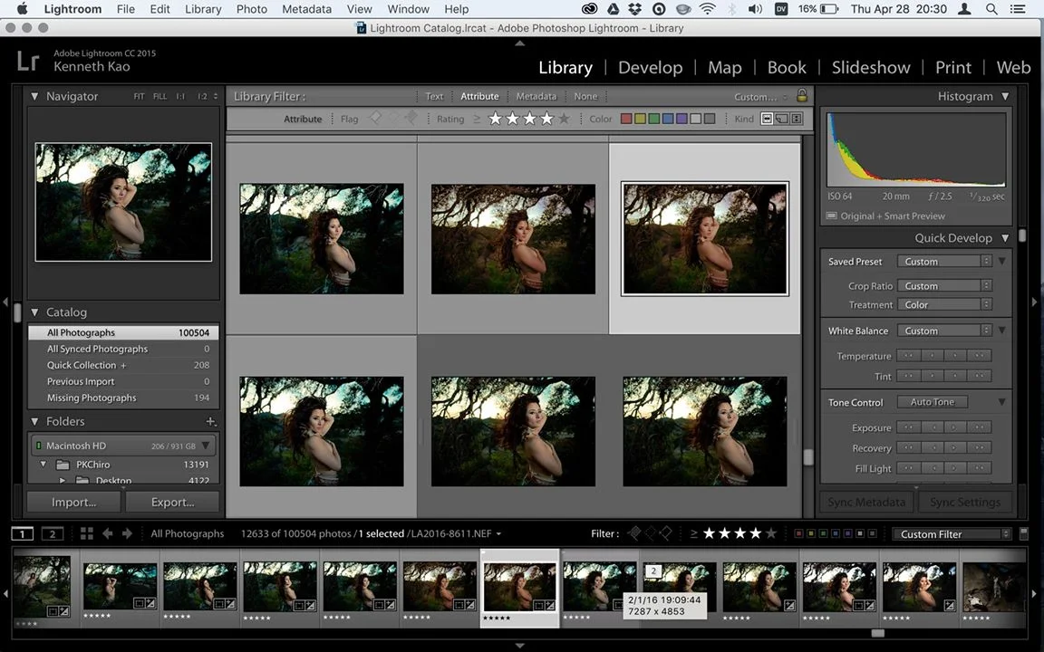 Narrowed-down selection I send the client