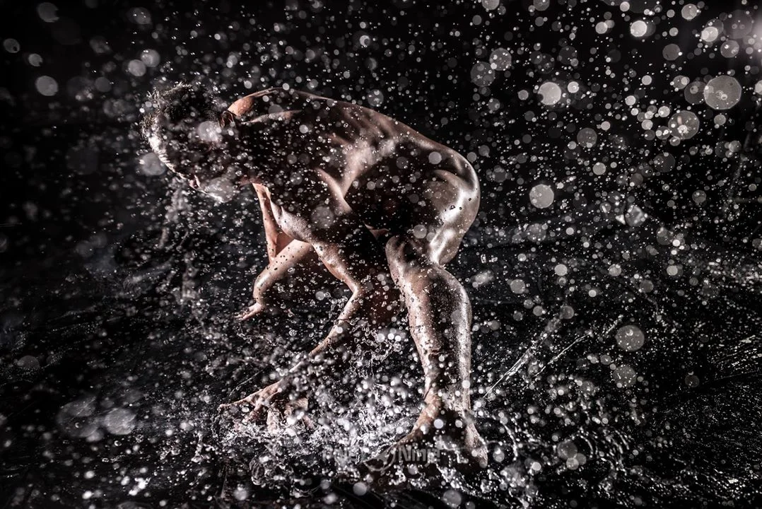Sean Freeman kicking up an amazing water display