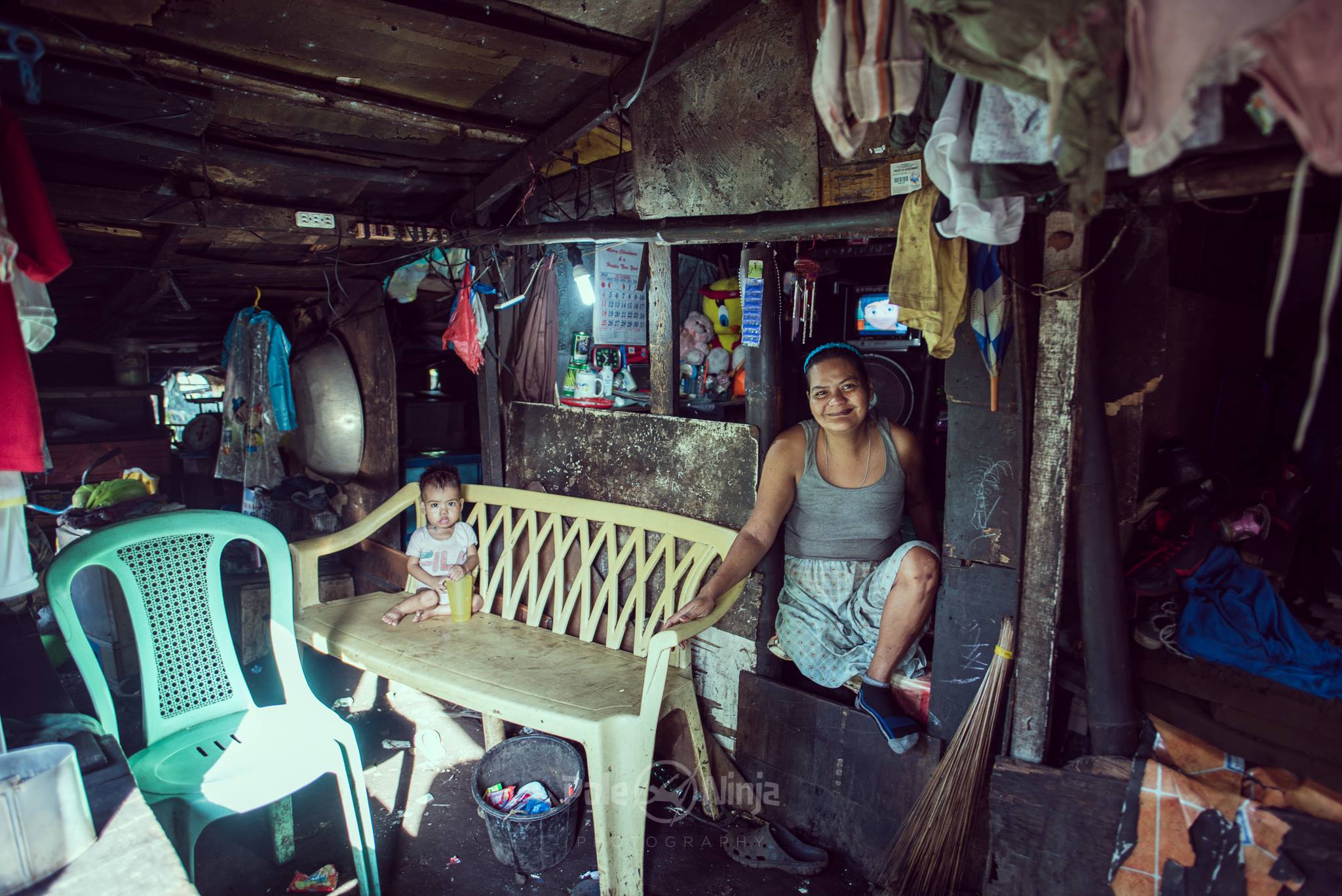  This woman in Smokey Mountain invited us in and offered us coffee. We politely declined, but she was very friendly. 