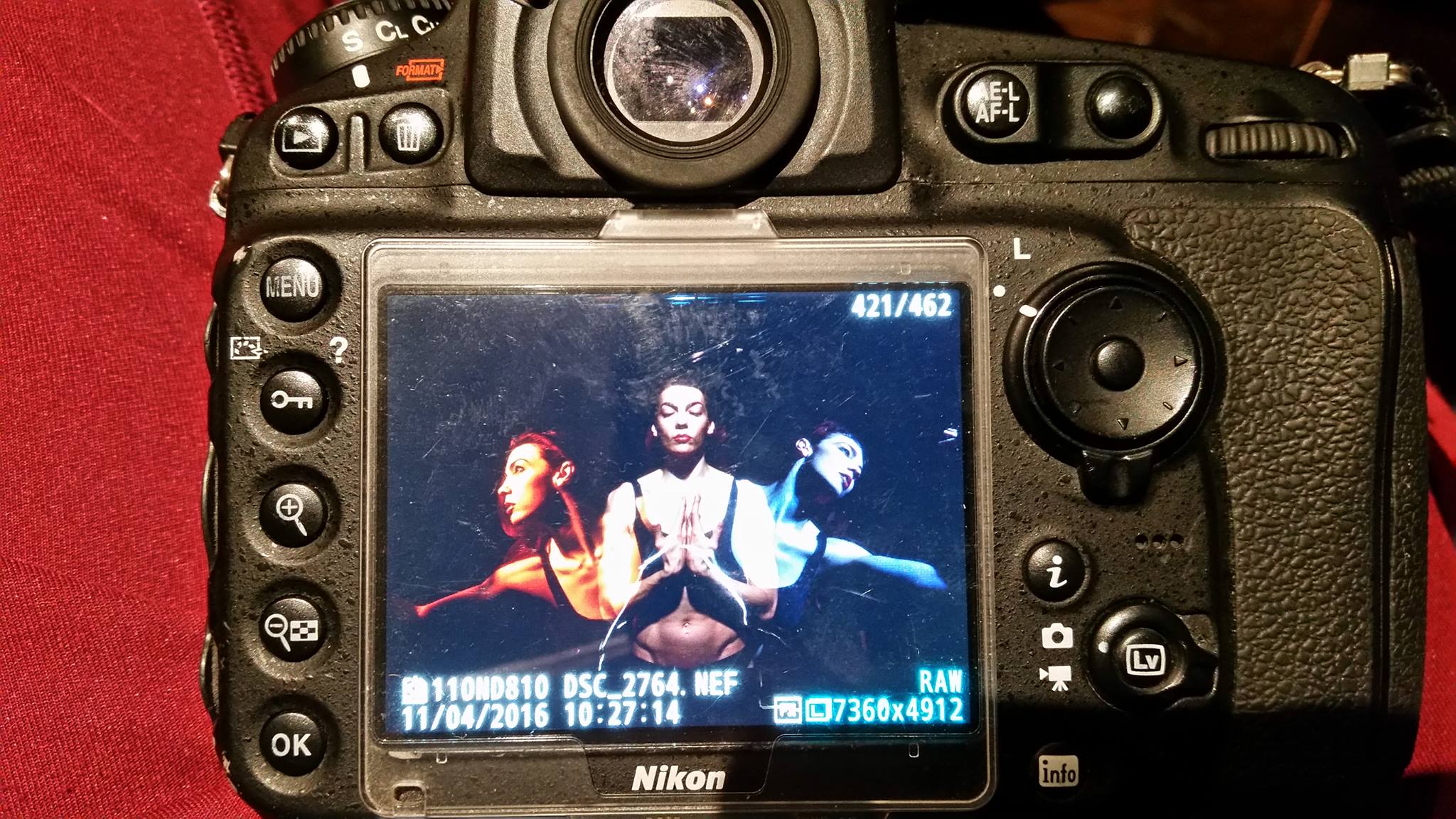 One model, three images, zero PhotoShop.