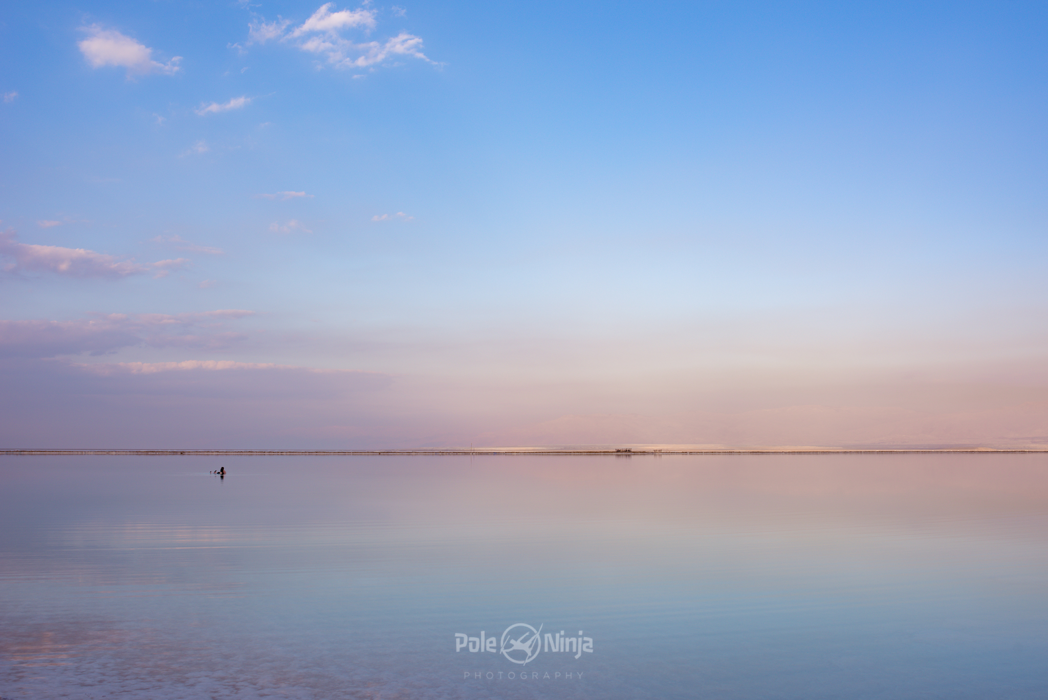 The surreal colors of the Dead Sea